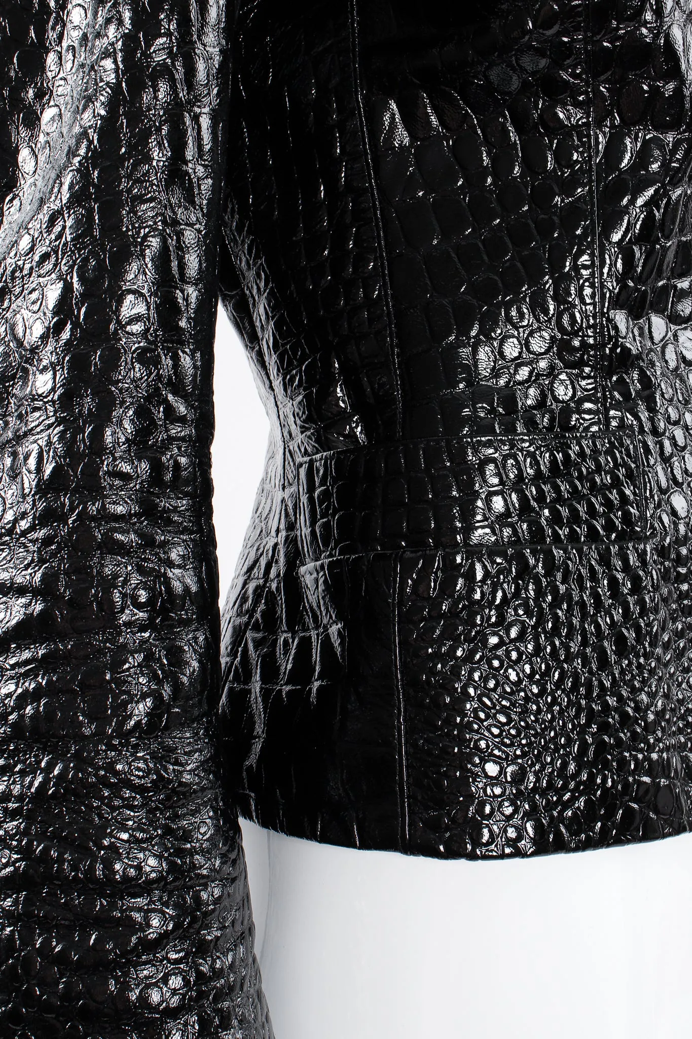 Embossed Patent Leather Jacket