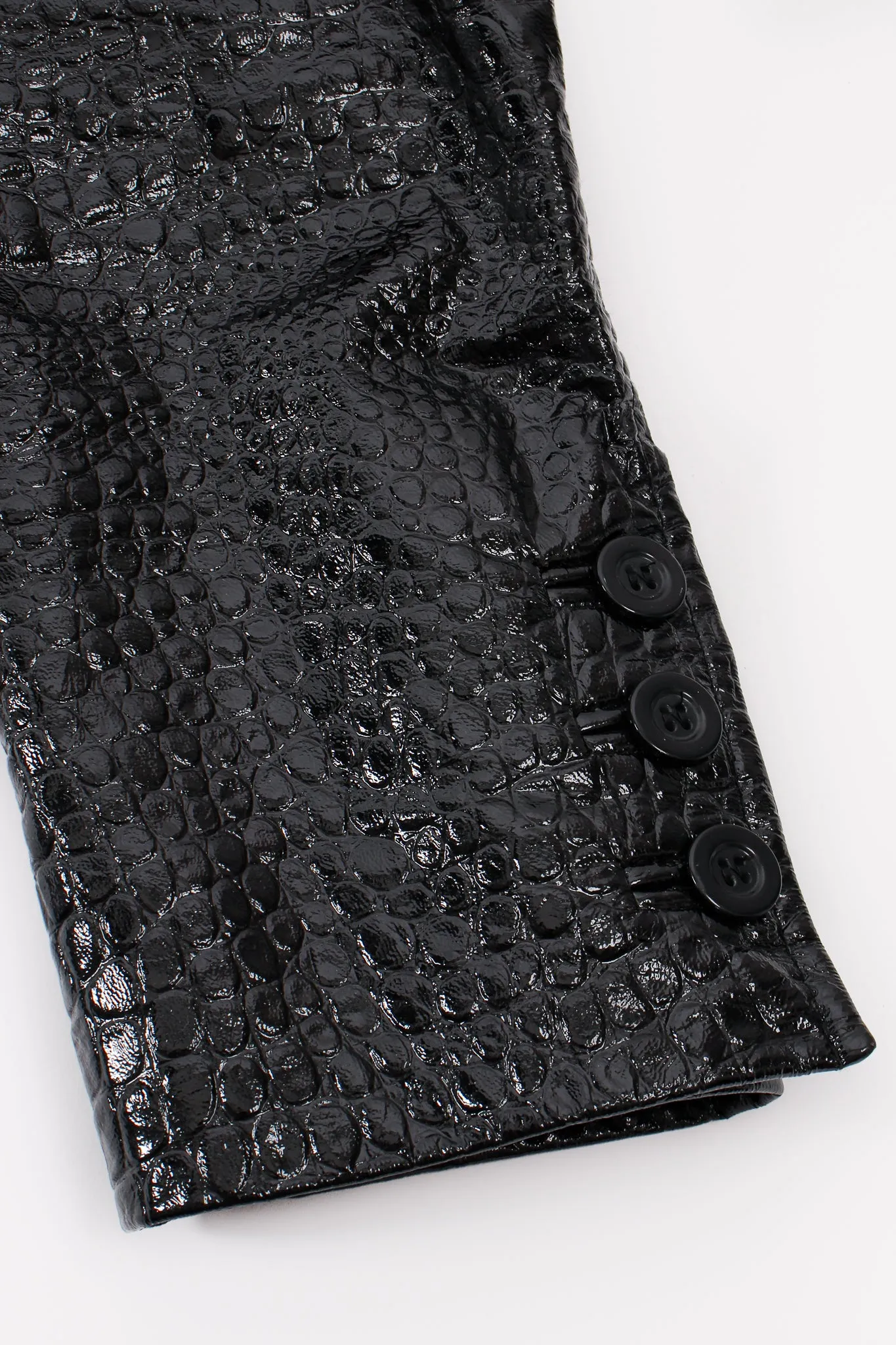 Embossed Patent Leather Jacket