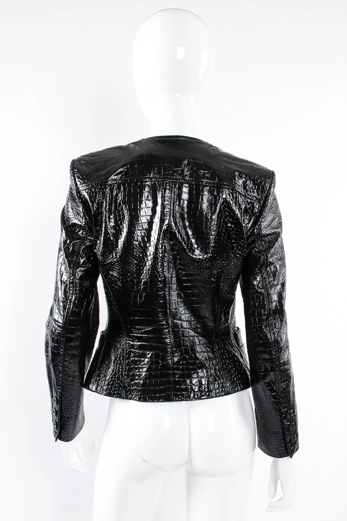 Embossed Patent Leather Jacket