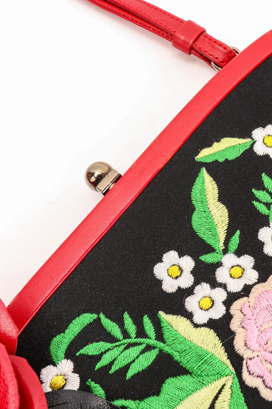 Embroidered Piano Fringe Shoulder Bag