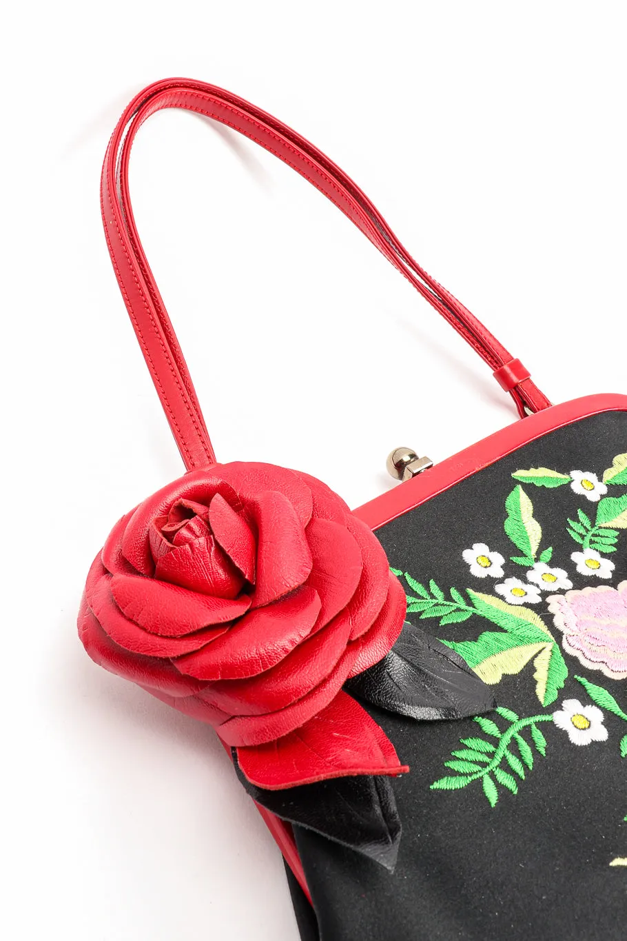 Embroidered Piano Fringe Shoulder Bag