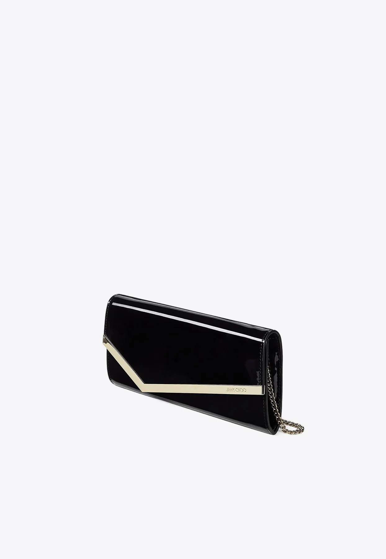 Emmie Patent Leather Clutch Bag