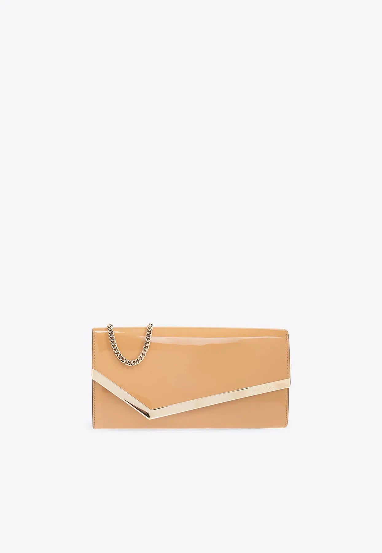 Emmie Patent-Leather Clutch Bag