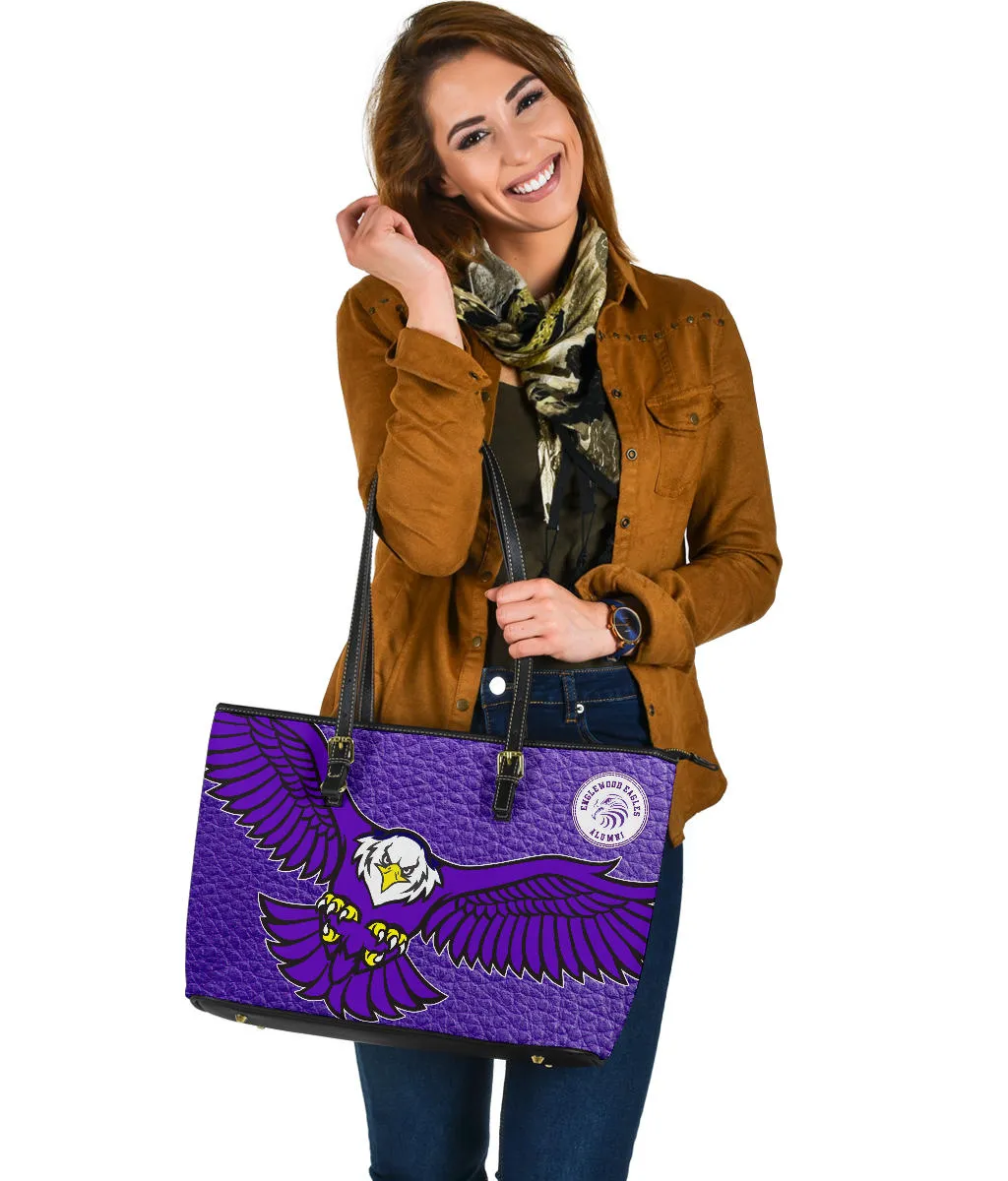 Englewood Lg. Leather Tote-01C-Purple