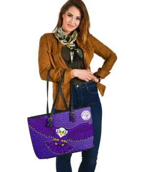 Englewood Lg. Leather Tote-01C-Purple