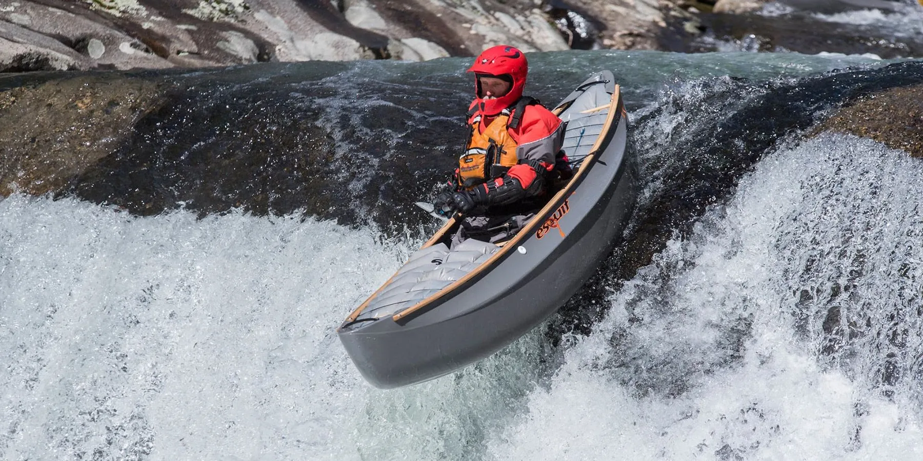 Esquif - L'Edge Lite whitewater solo canoe in Polyethylene