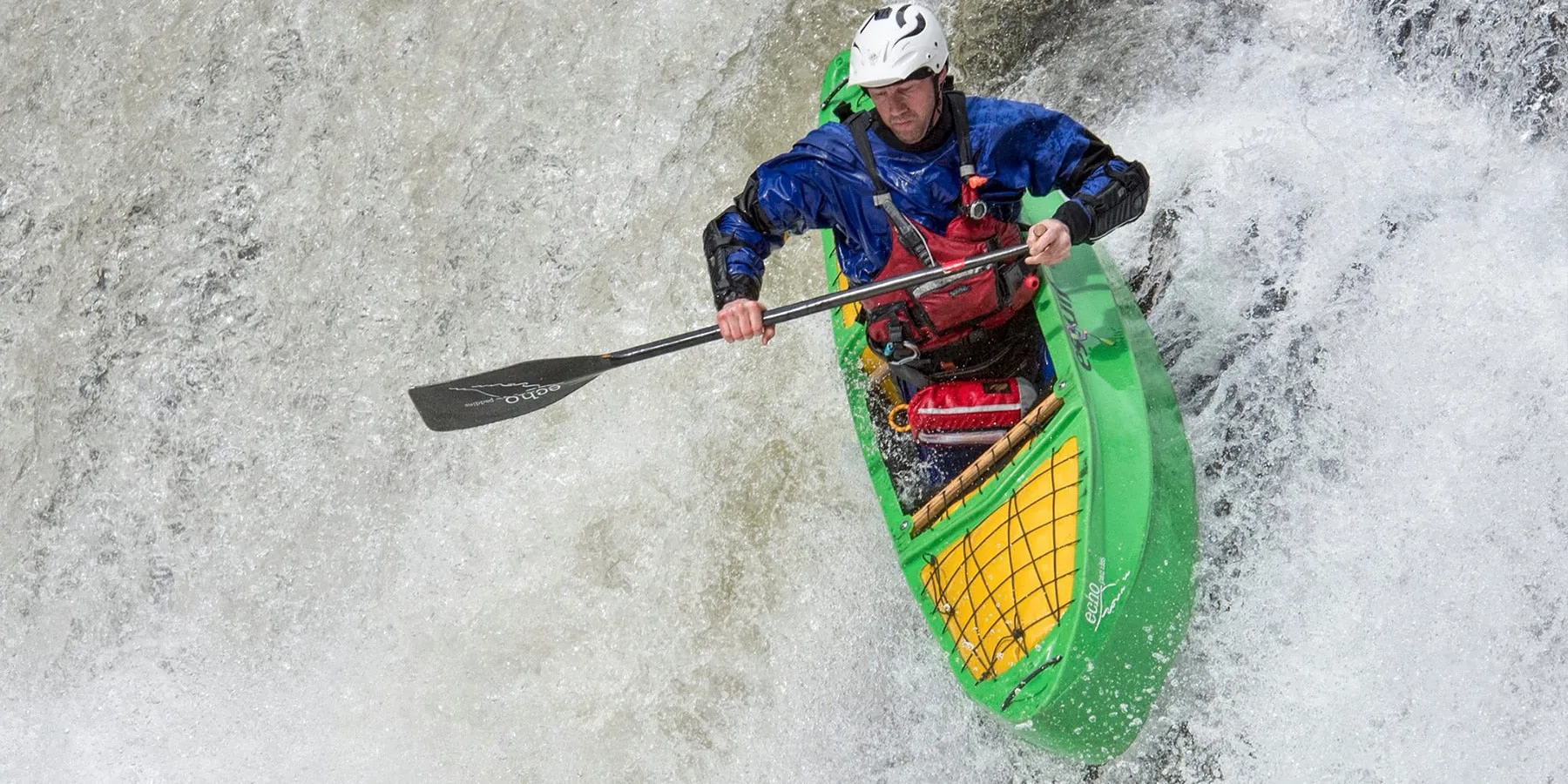 Esquif - L'Edge Lite whitewater solo canoe in Polyethylene