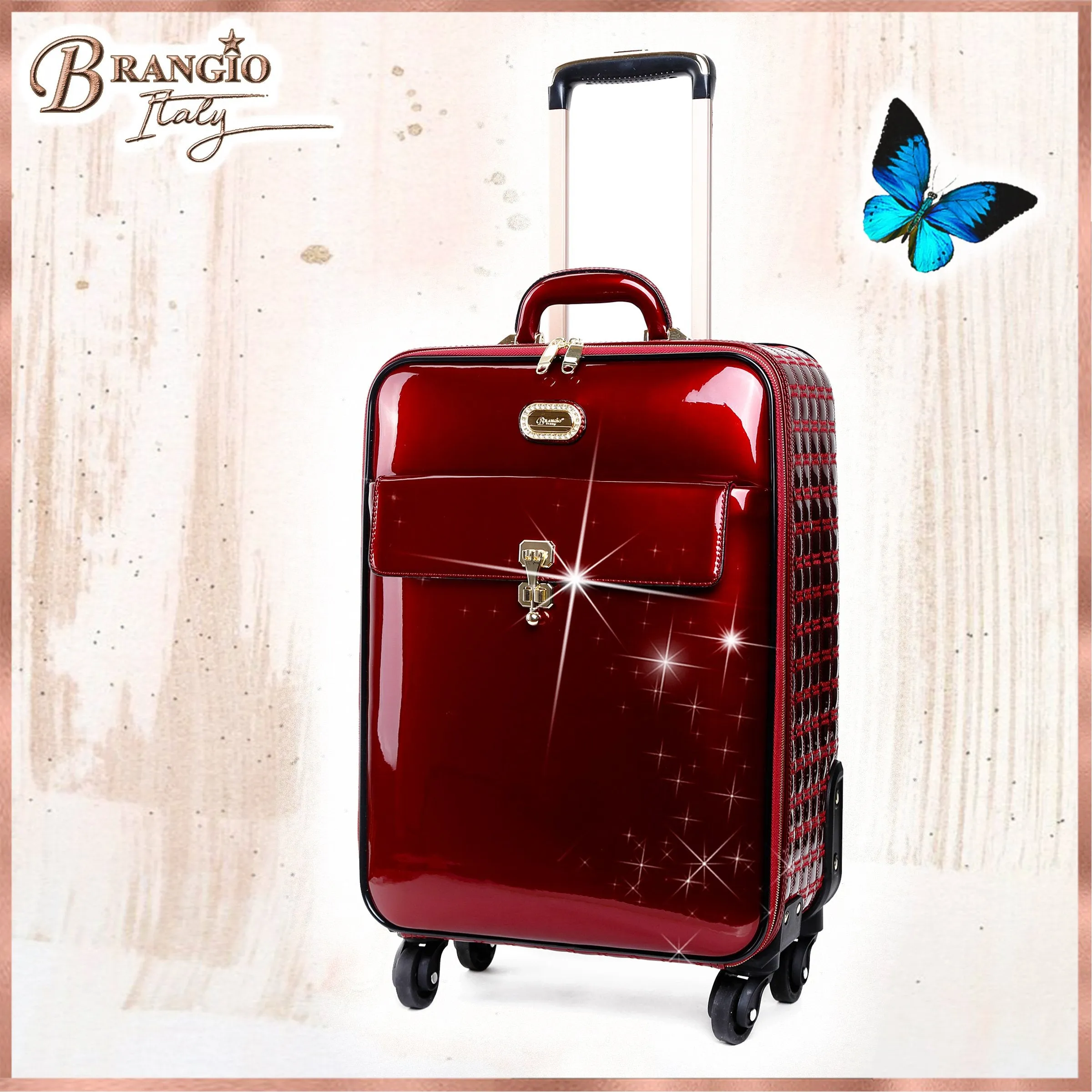 Euro Moda Underseat Travel Luggage with Spinners [KBL8899]