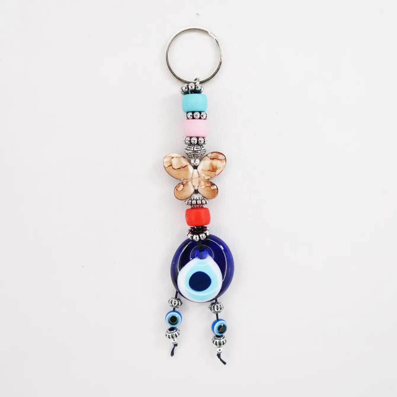 Evil Eye Butterfly Keychains - Handmade, Turkish Craftsman
