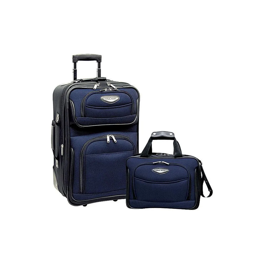 famous Amsterdam 2-piece carry-on luggage set
