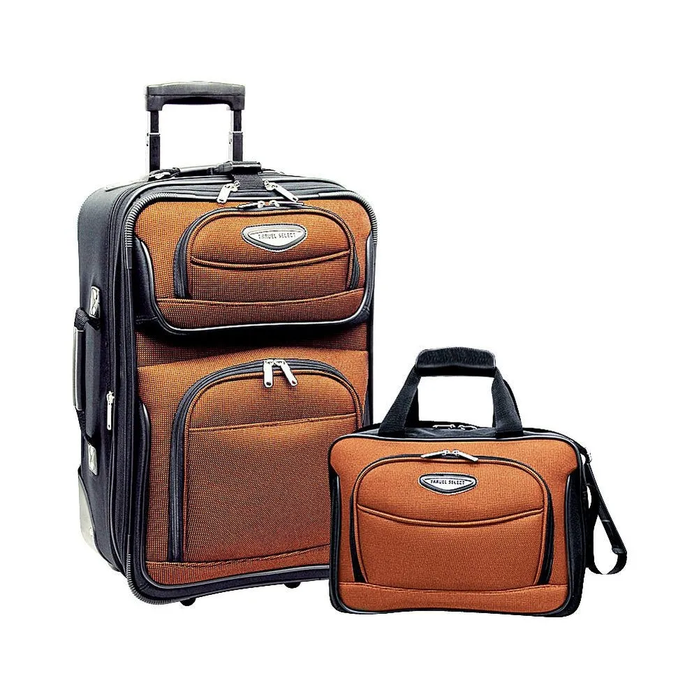 famous Amsterdam 2-piece carry-on luggage set
