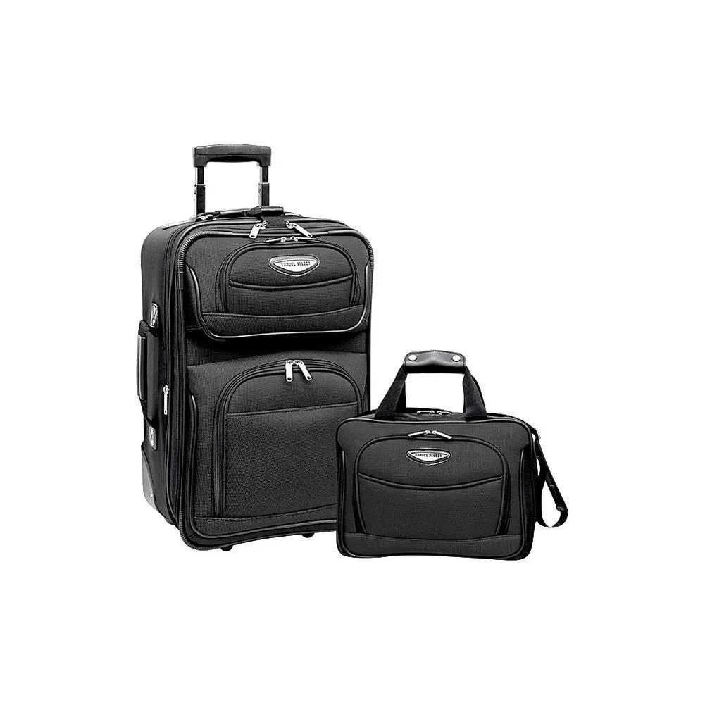 famous Amsterdam 2-piece carry-on luggage set