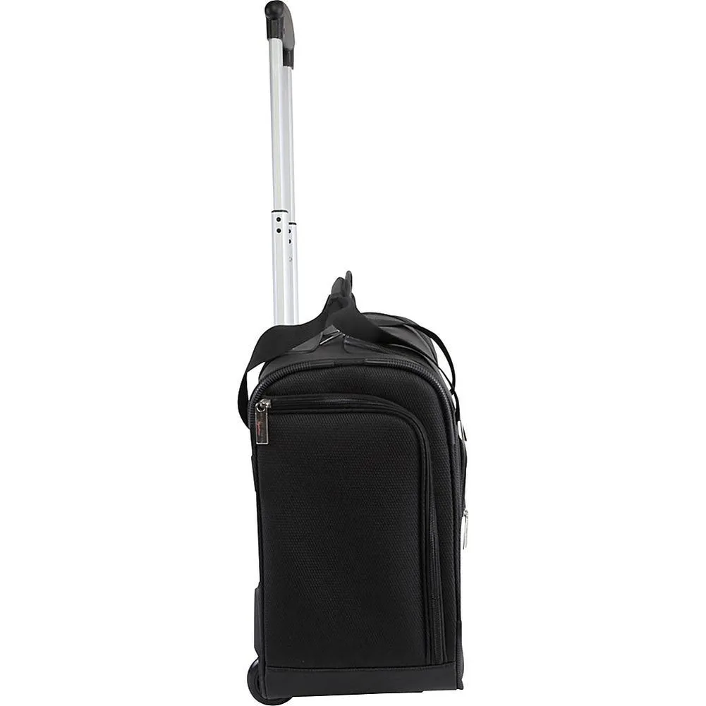 famous under seat 15.5" rolling tote carry-on soft side carry-on