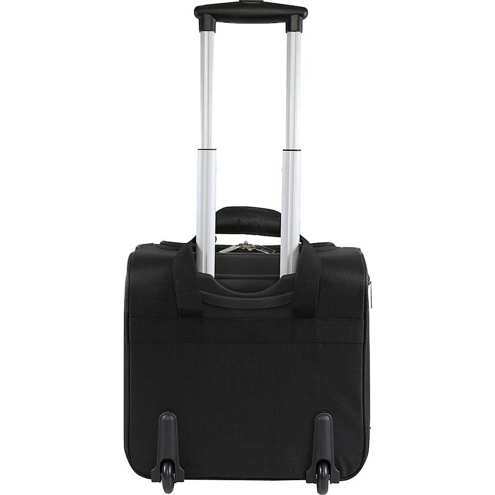 famous under seat 15.5" rolling tote carry-on soft side carry-on