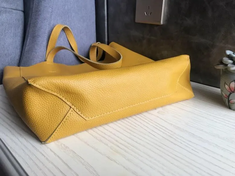 Fashion Womens Coffee Leather Oversize Tote Bags Coffee Shoulder Tote Bag Handbag Tote For Women