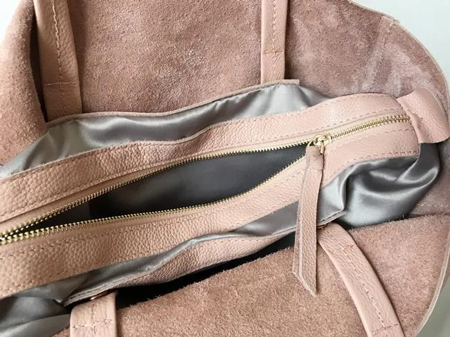 Fashion Womens Pink Leather Oversize Tote Bag Pink Shoulder Tote Bag Pink Handbag Tote For Women
