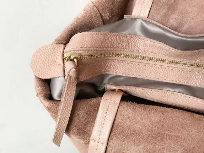 Fashion Womens Pink Leather Oversize Tote Bag Pink Shoulder Tote Bag Pink Handbag Tote For Women