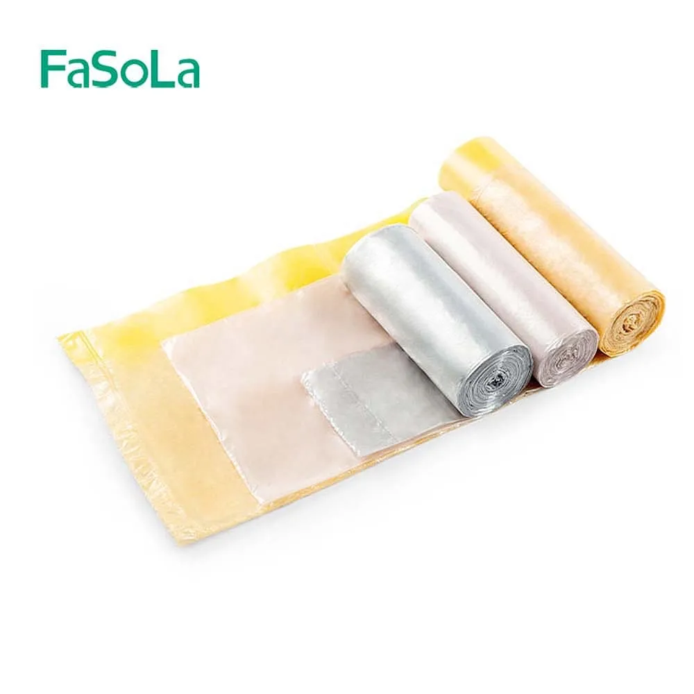 FaSoLa Metallic Color Tear-Off Garbage Bags - 50*60cm, 3 Rolls