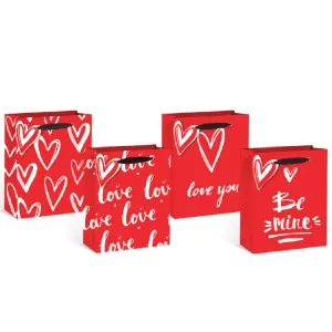 FaSoLa Romantic Gift Bags - Red, 4 Designs