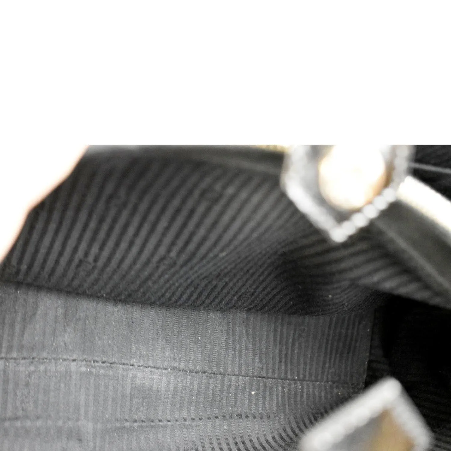 FENDI 2 Jours Patent Leather Shoulder Bag Black