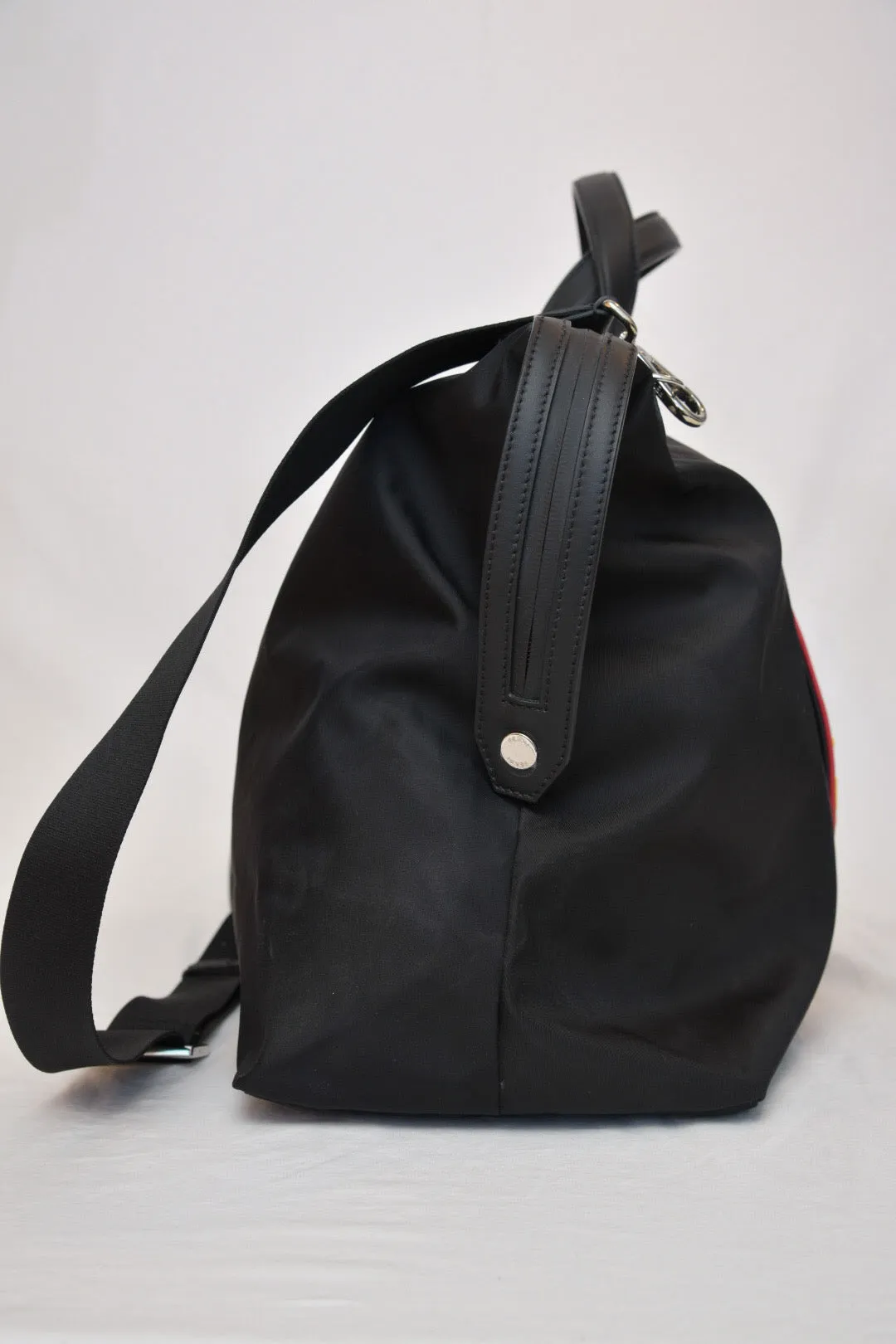 Fendi Black Nylon Overnight Bag
