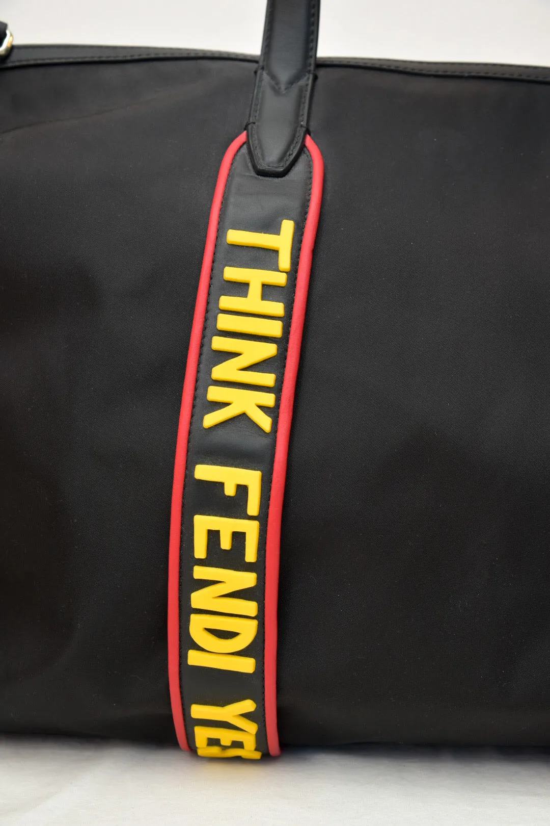 Fendi Black Nylon Overnight Bag
