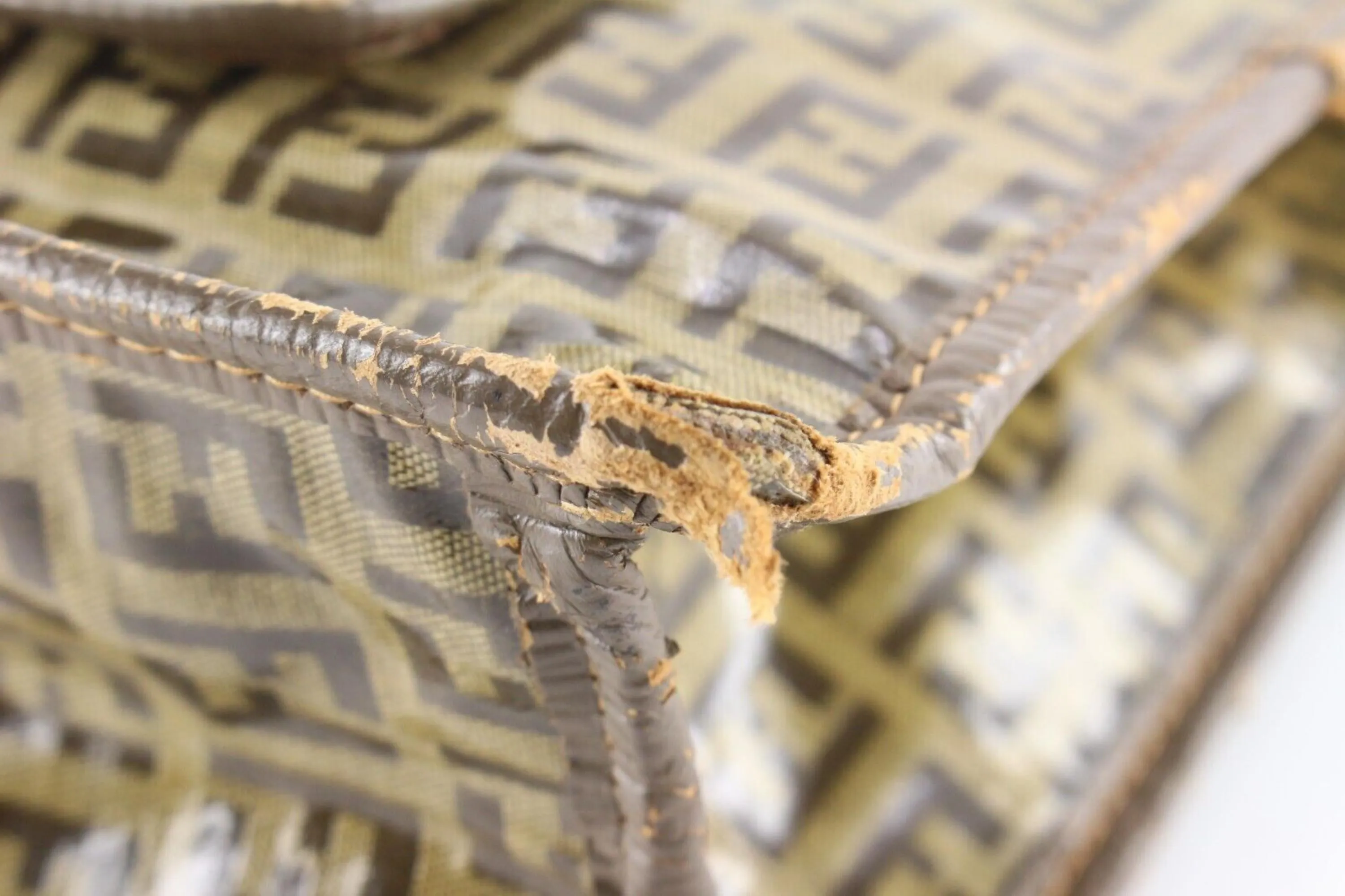 Fendi Crystal Monogram Zucca Shopper Tote 3FF0501