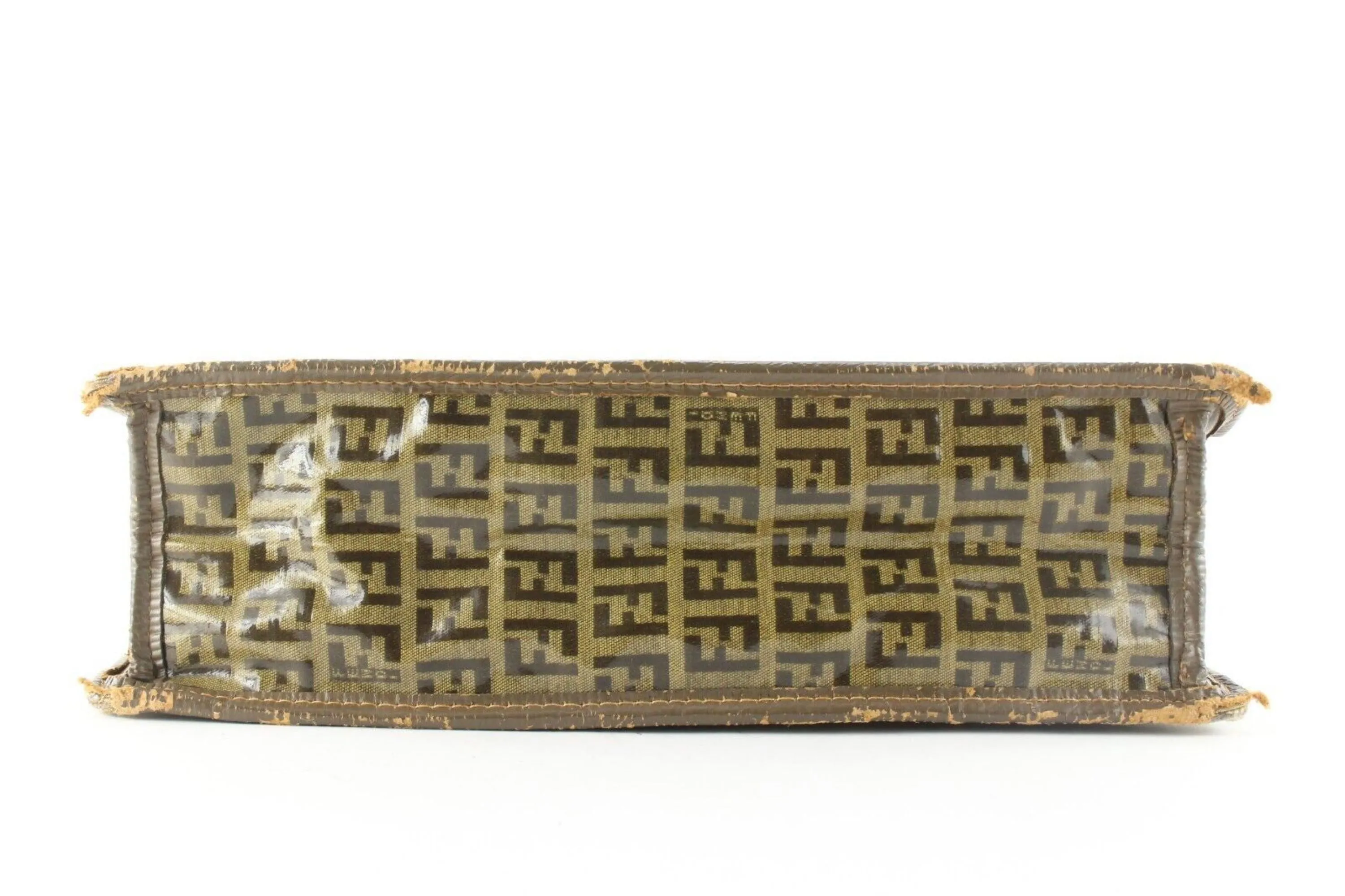 Fendi Crystal Monogram Zucca Shopper Tote 3FF0501