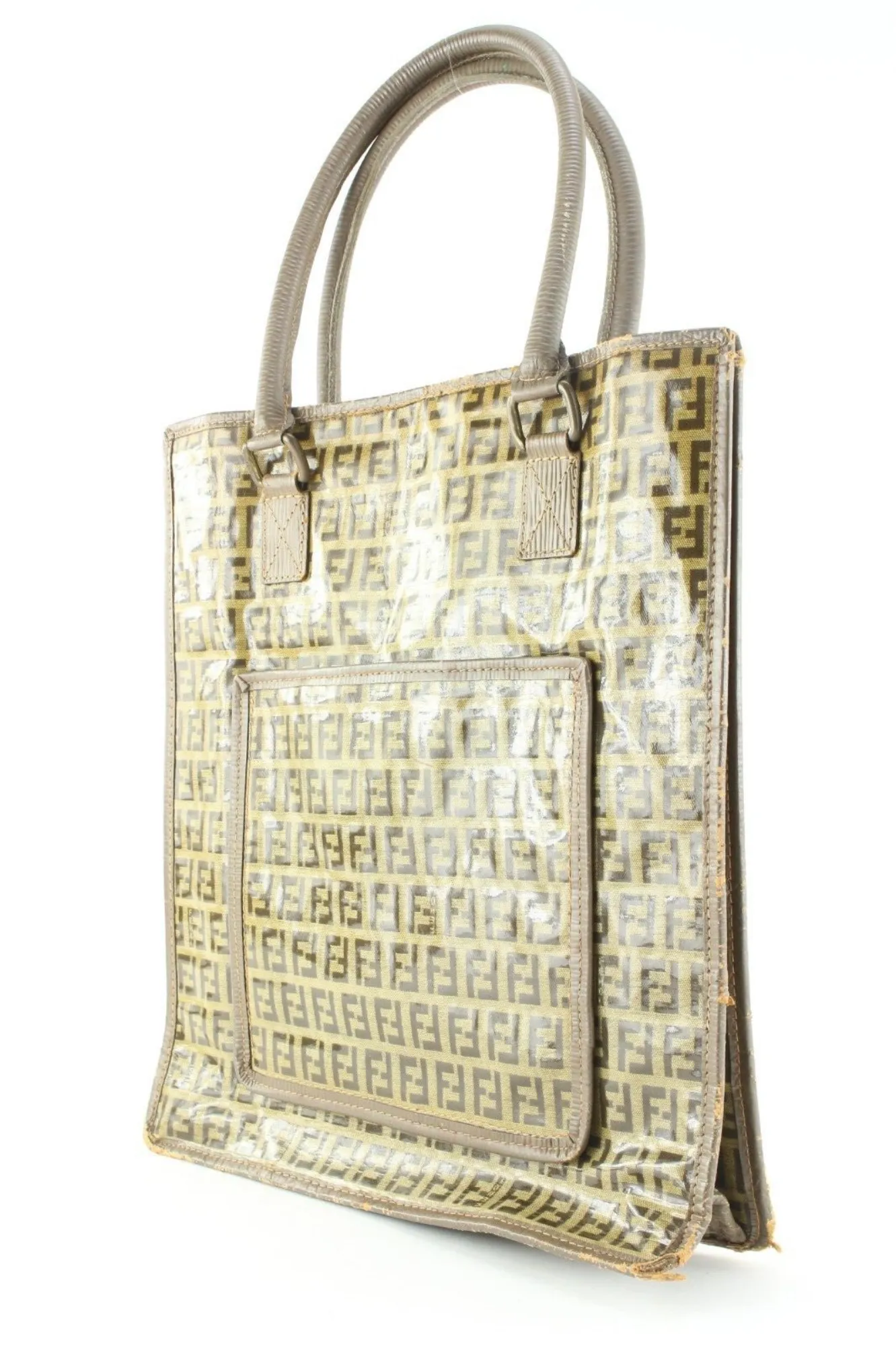 Fendi Crystal Monogram Zucca Shopper Tote 3FF0501