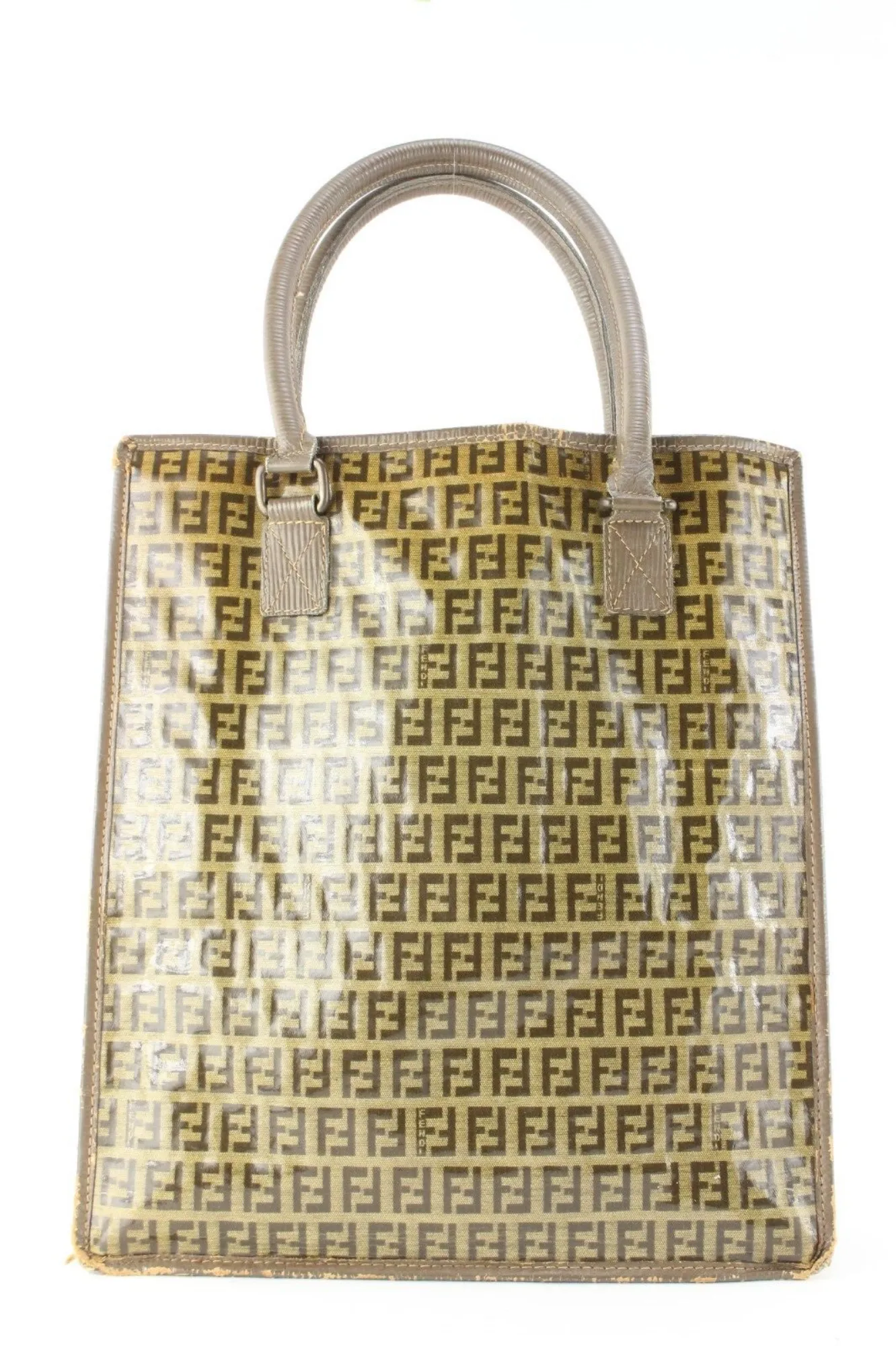 Fendi Crystal Monogram Zucca Shopper Tote 3FF0501