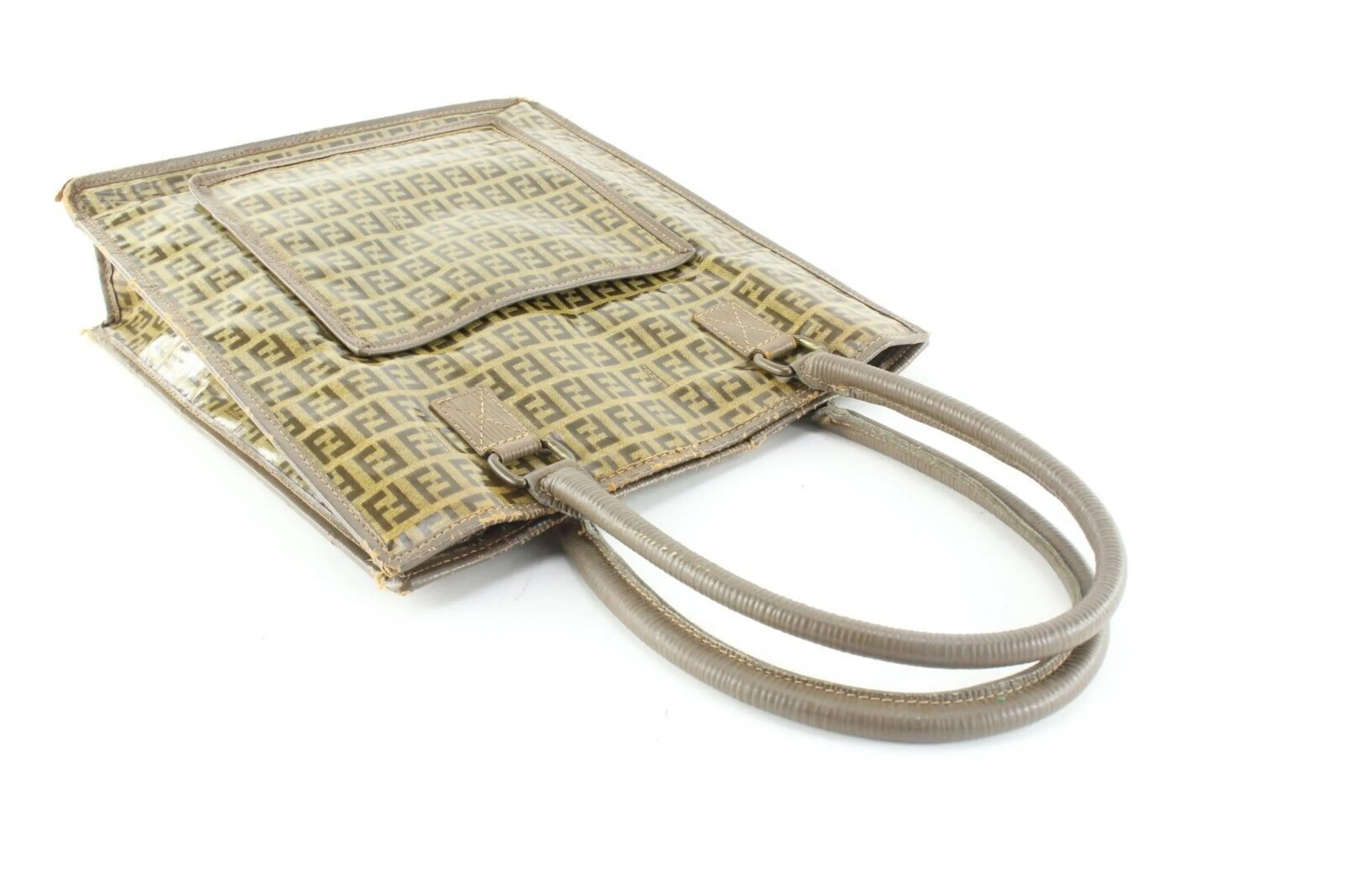 Fendi Crystal Monogram Zucca Shopper Tote 3FF0501