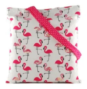 Flamingo Blush Canvas Tote Bag