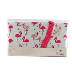 Flamingo Blush Canvas Tote Bag