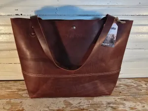Flathead Leather Tote - Large