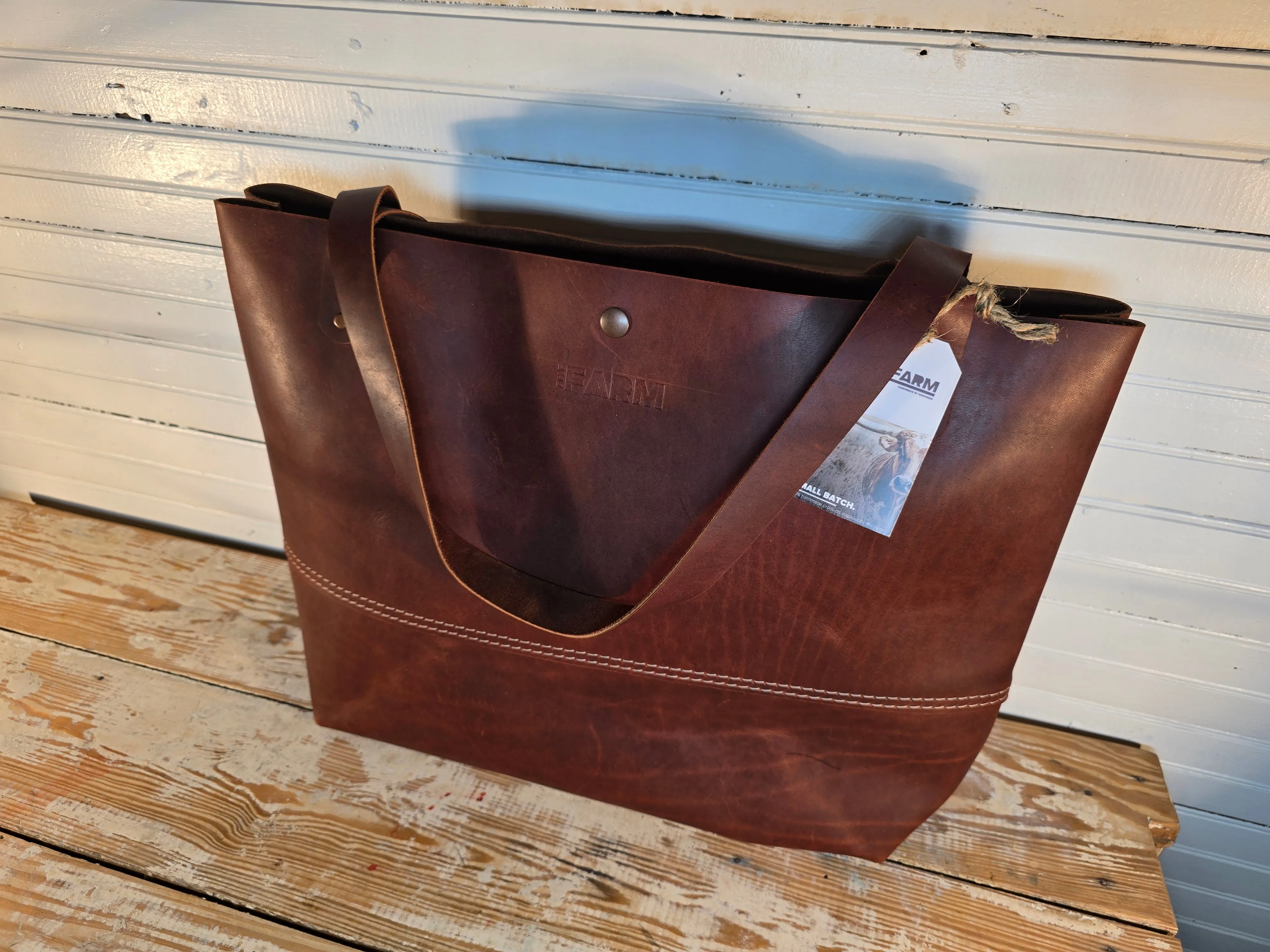 Flathead Leather Tote - Large