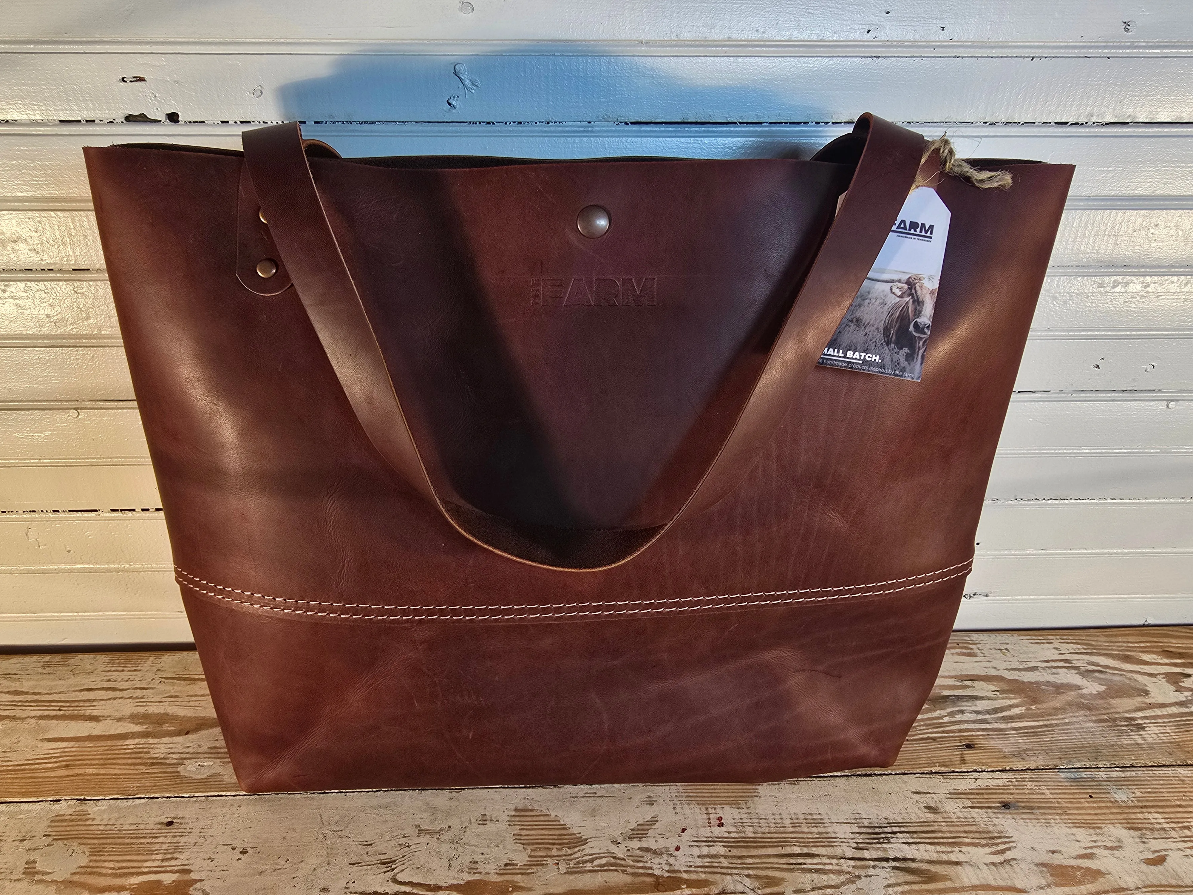 Flathead Leather Tote - Large