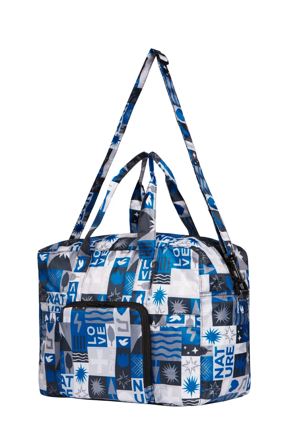 Foldable Duffel Bag Water Repellent with themed pattern