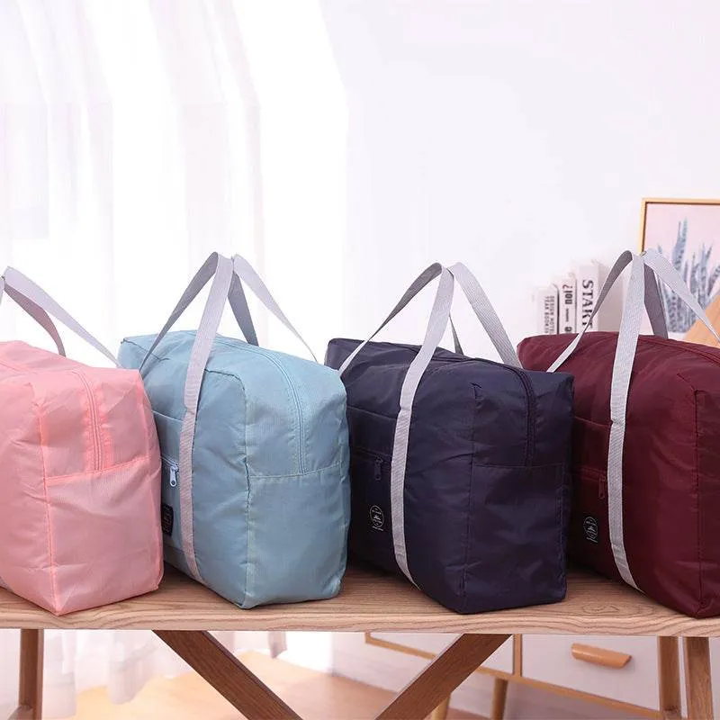 Foldable Travel Duffel Bag Women Home Sort Out Quilt Blanket Bag