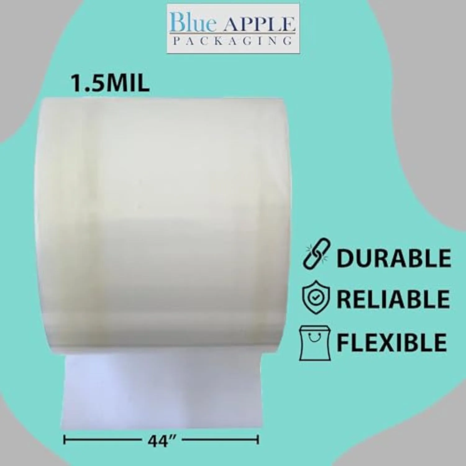 Food Grade Poly Tubing Roll Bags 1.5Mil 44x2900ft- Impulse Heat Sealer