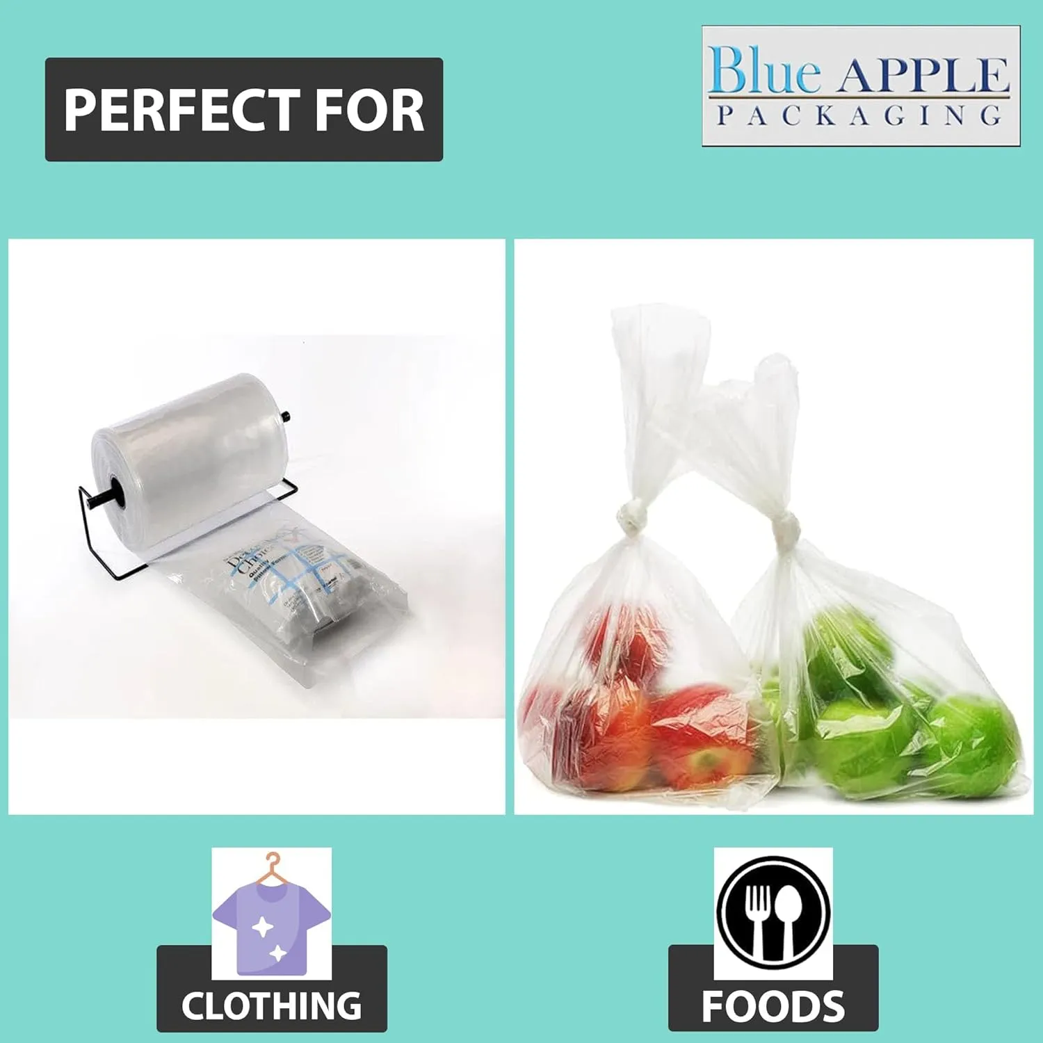 Food Grade Poly Tubing Roll Bags 1.5Mil 44x2900ft- Impulse Heat Sealer