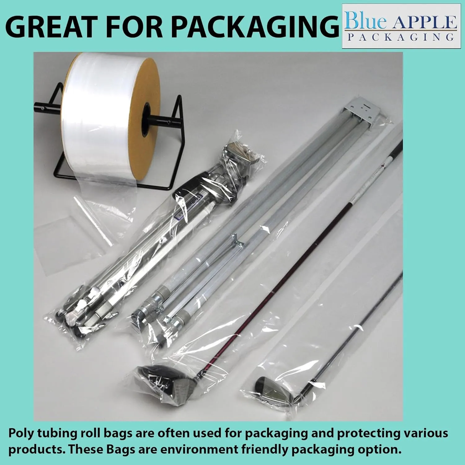 Food Grade Poly Tubing Roll Bags 1.5Mil 44x2900ft- Impulse Heat Sealer