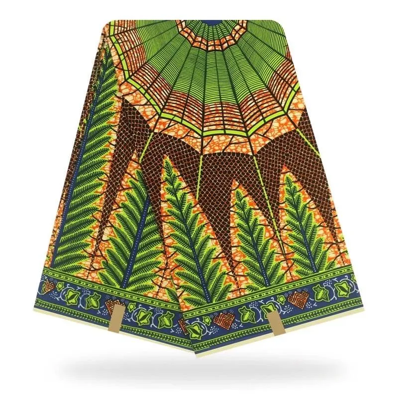 Forest Green Afro Caribbean Prints 100% Cotton fabric Design