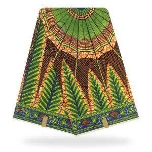 Forest Green Afro Caribbean Prints 100% Cotton fabric Design