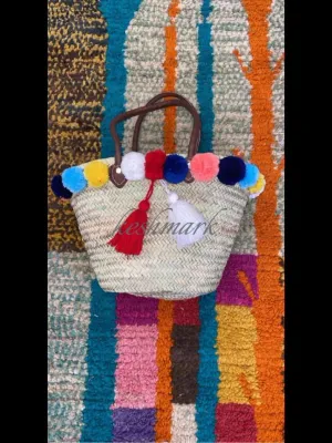 FREE TASSEL Personalized Wicker Straw Beach Bag - Custom Tote for Summer Fun
