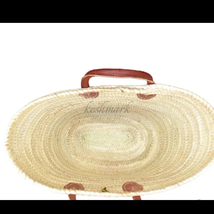 FREE TASSEL Personalized Wicker Straw Beach Bag - Custom Tote for Summer Fun