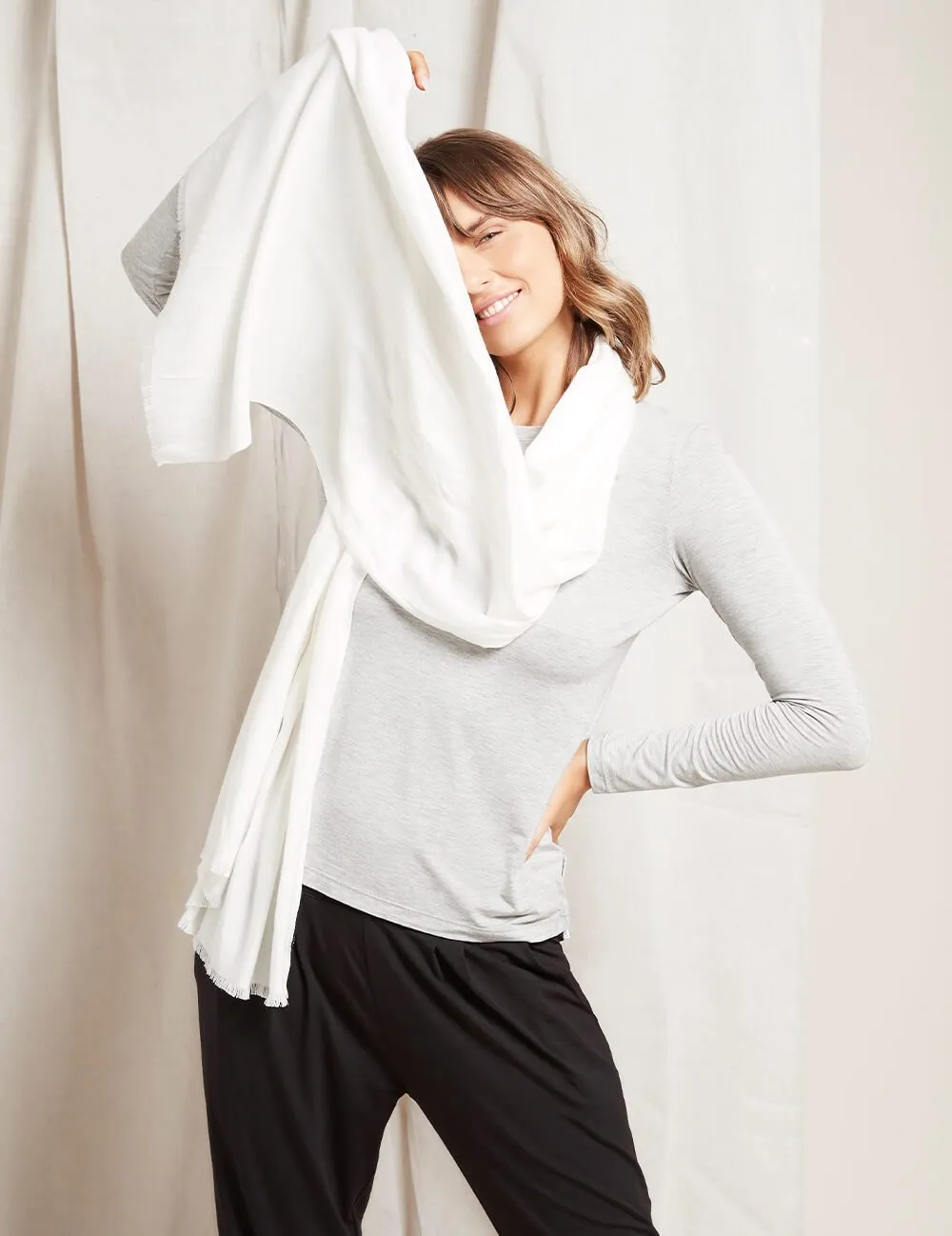 Fringed Hem Scarf