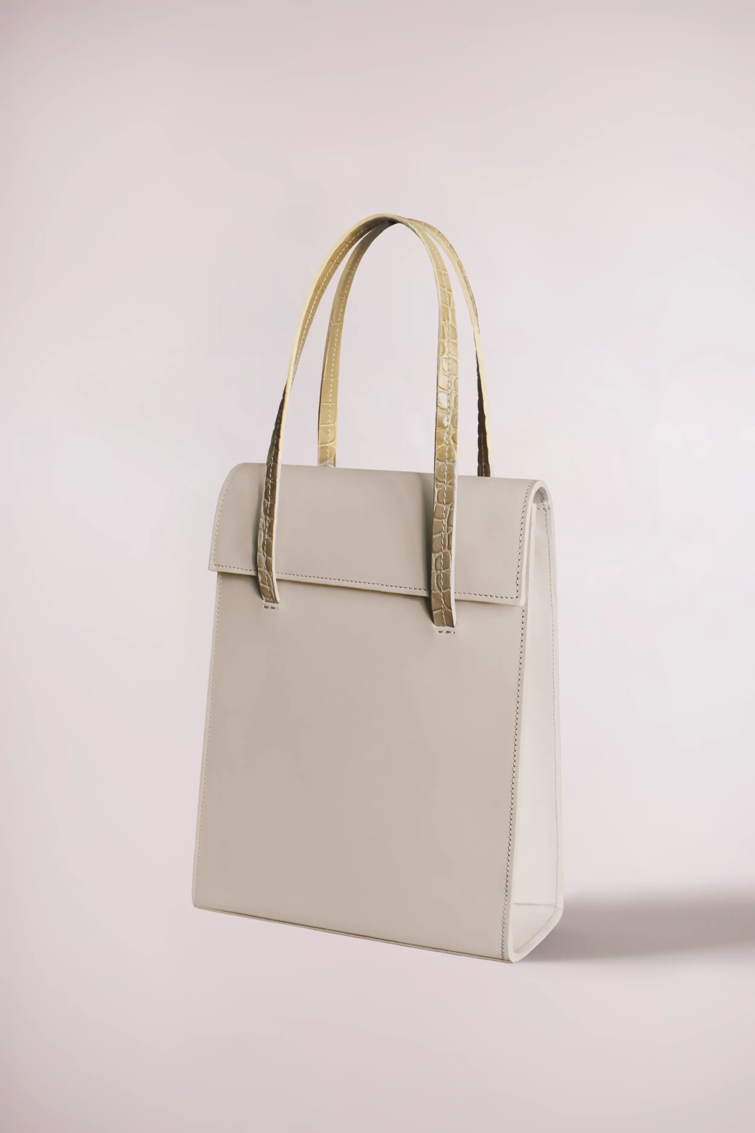 FRITA BAG ECRU AND CROC SAND SP