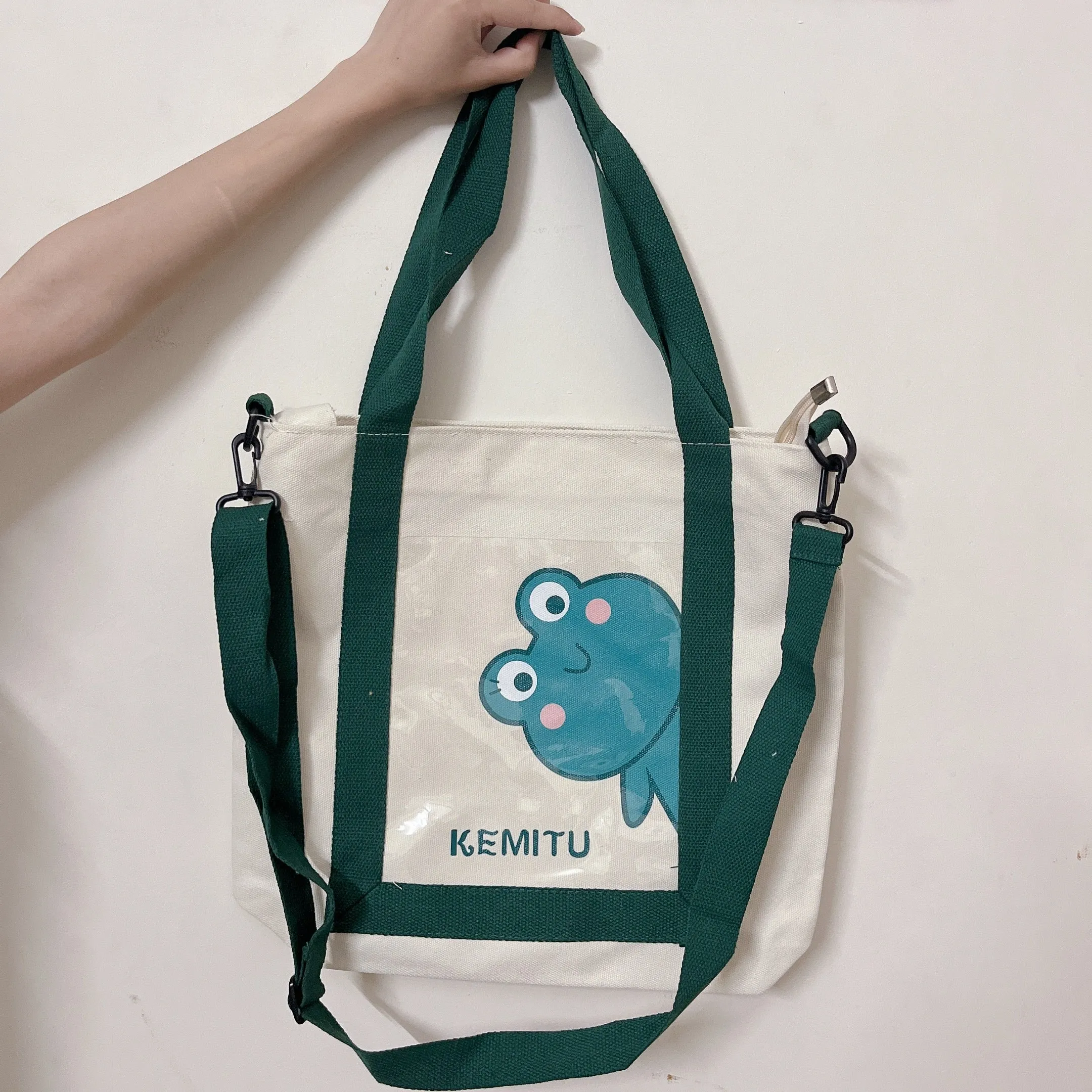 Froggo Canvas Tote/Sling bag