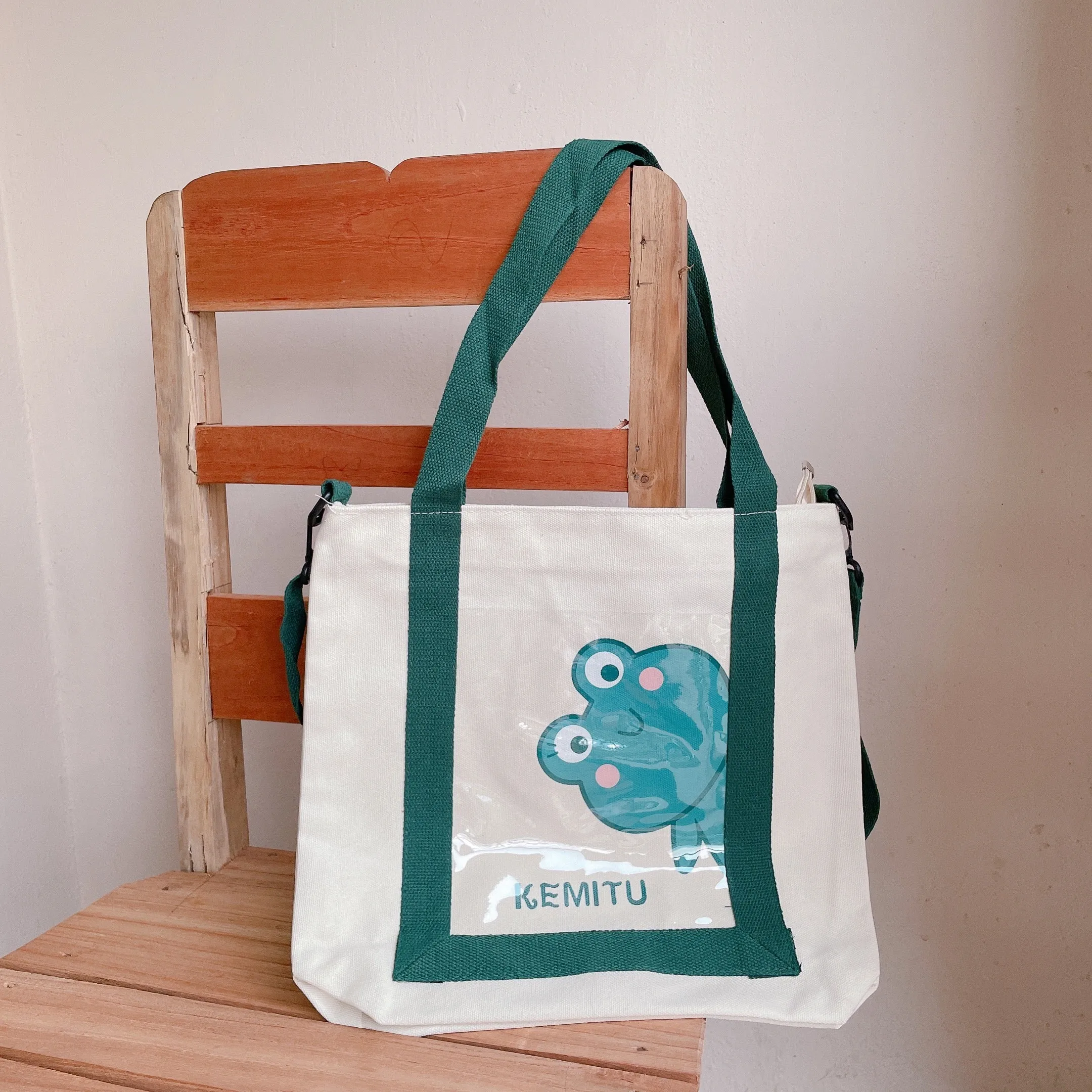 Froggo Canvas Tote/Sling bag