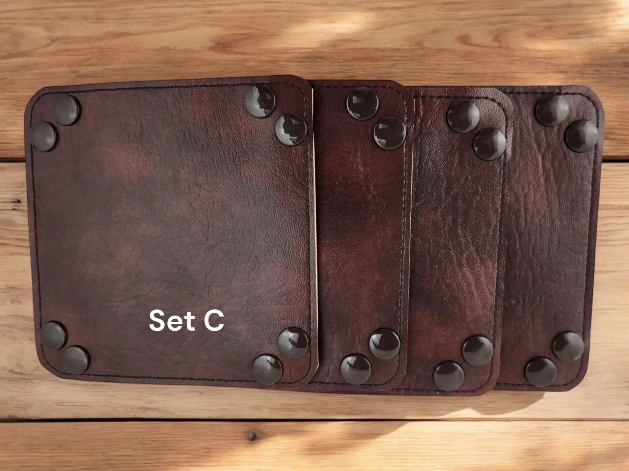 Game piece storage trays, set of four